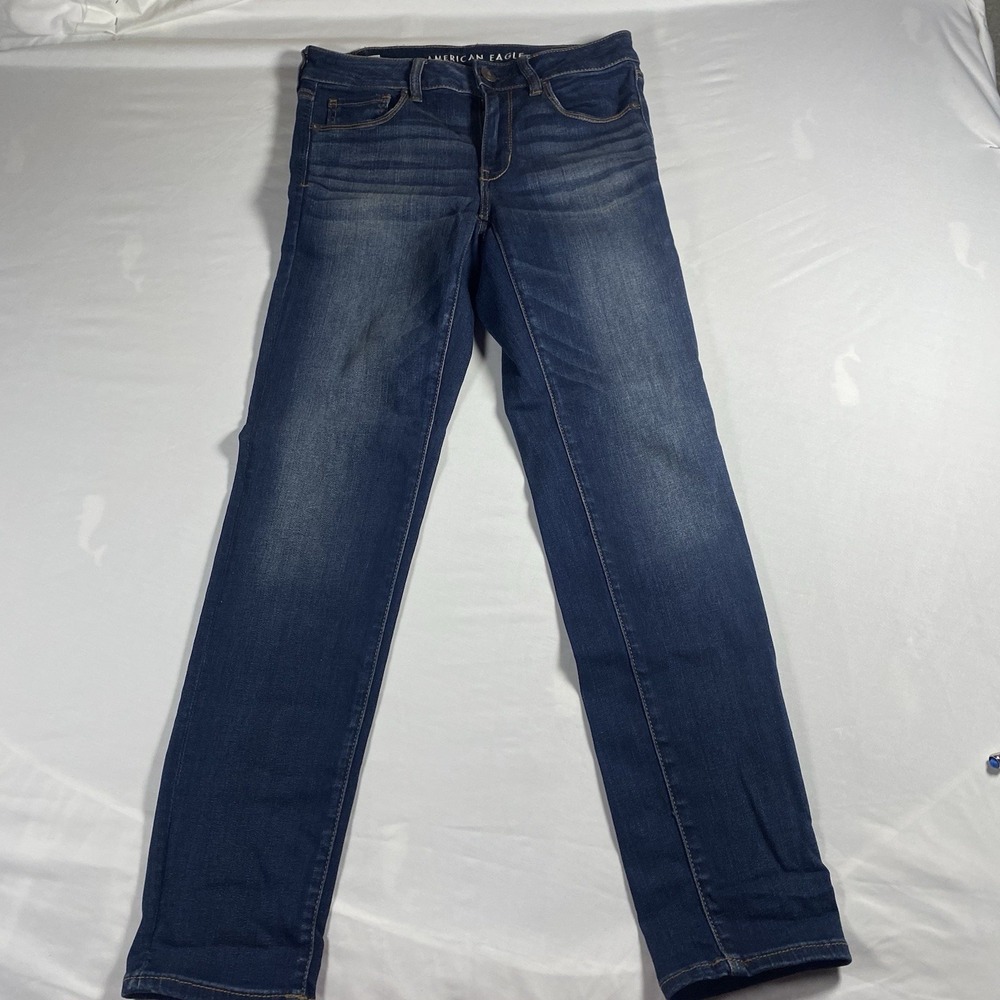 American Eagle Women's Skinny Jeans Size 6 Regular Dark Wash Next Level Stretch